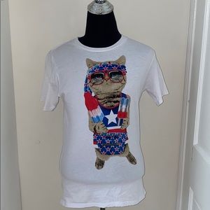NWOT Patriotic Red, White & Blue T-shirt